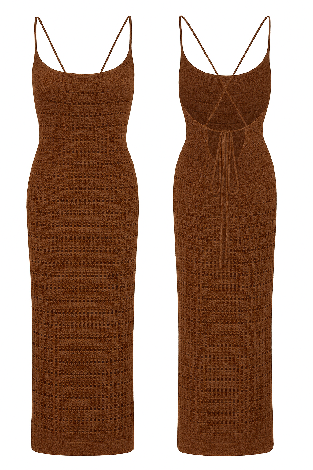 SPAGHETTI STARP DRESS