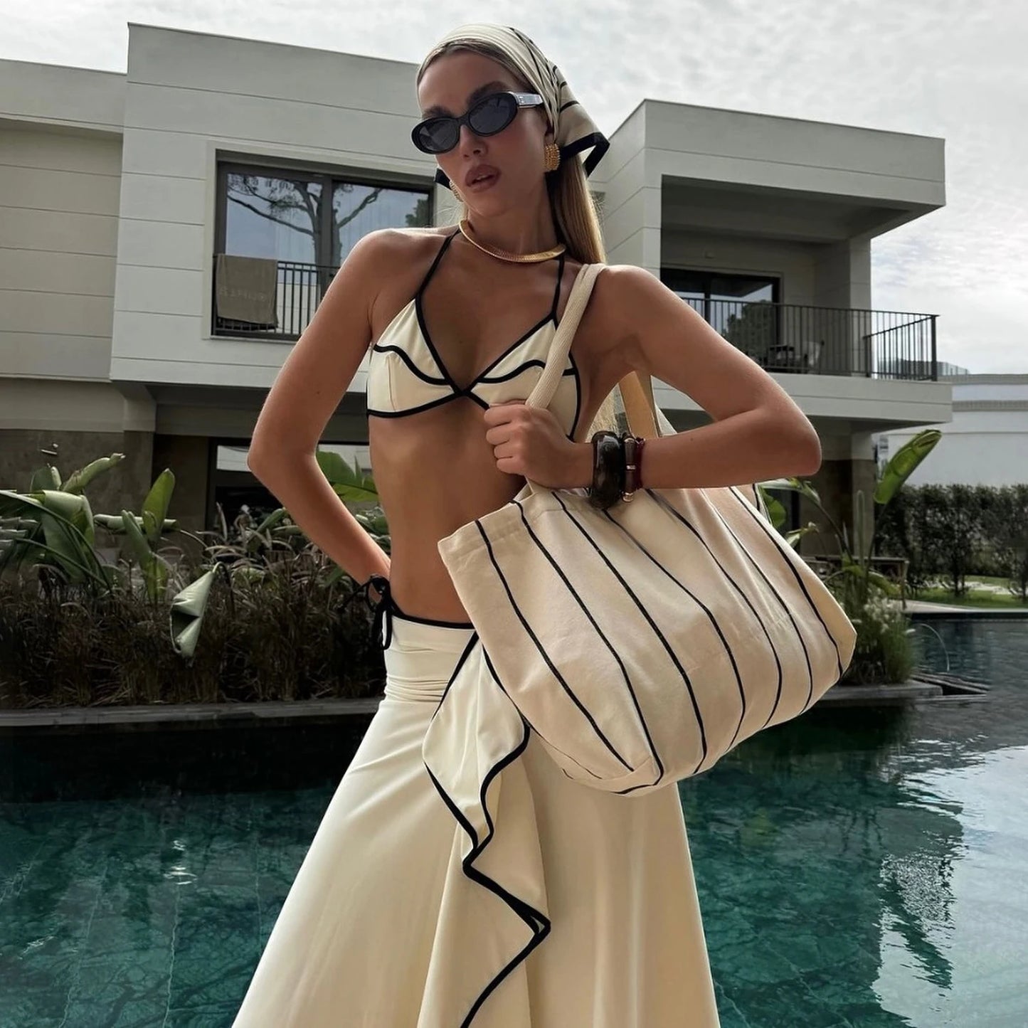 RUFFLE 3 PIECE RESORT WEAR