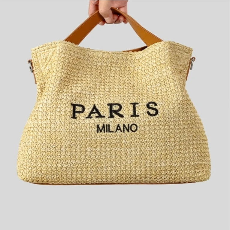 BOLD STRAW BAG