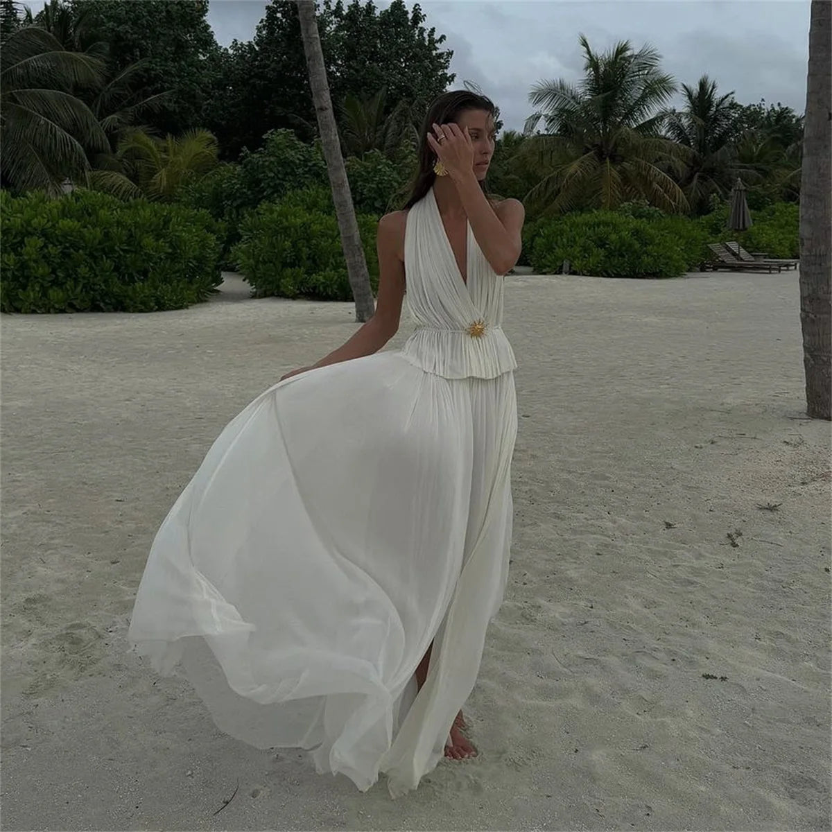 RUFFLE LONG SKIRT 3 PIECE SET