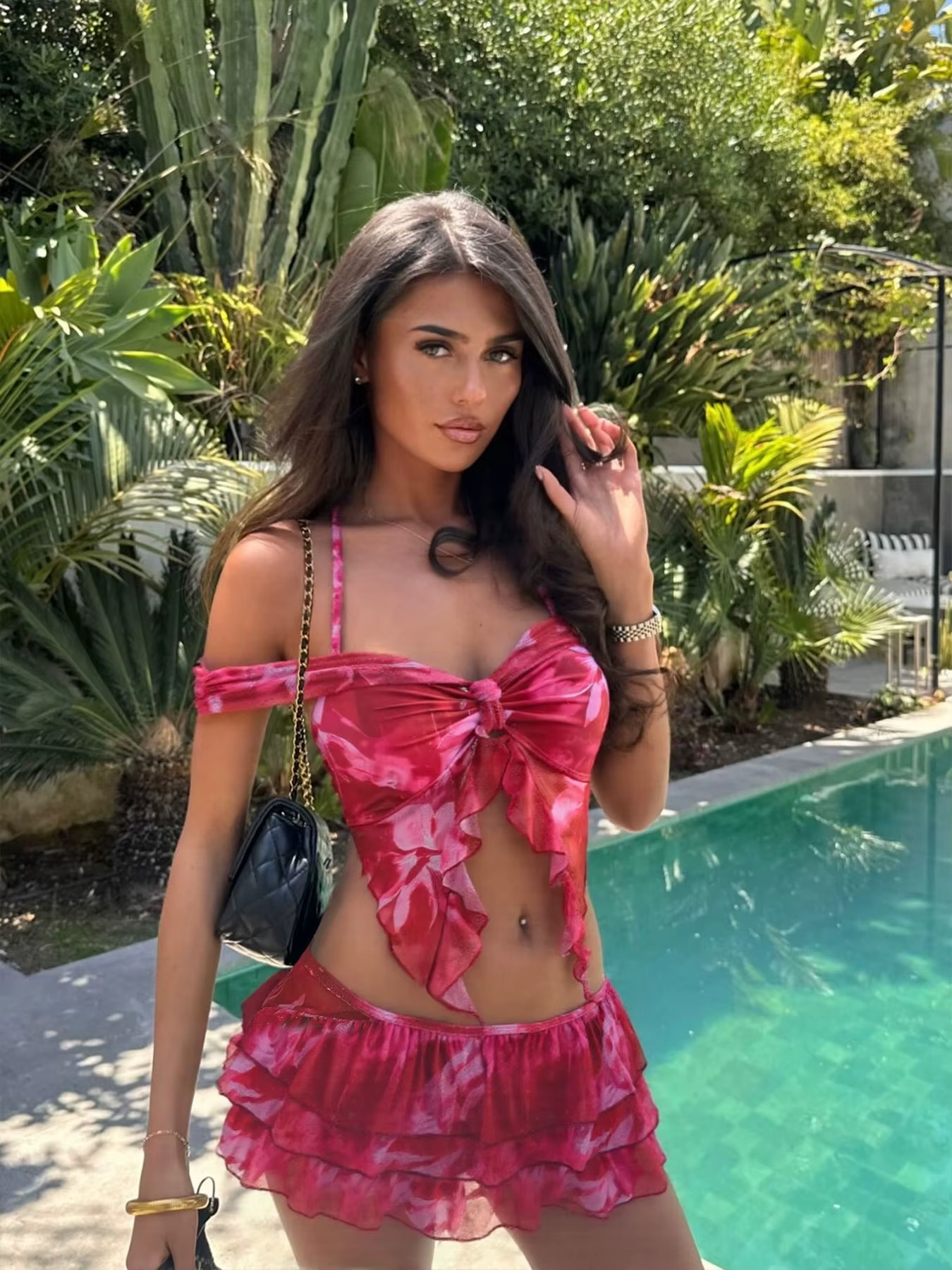 2-PIECE RUFFLE SKIRT