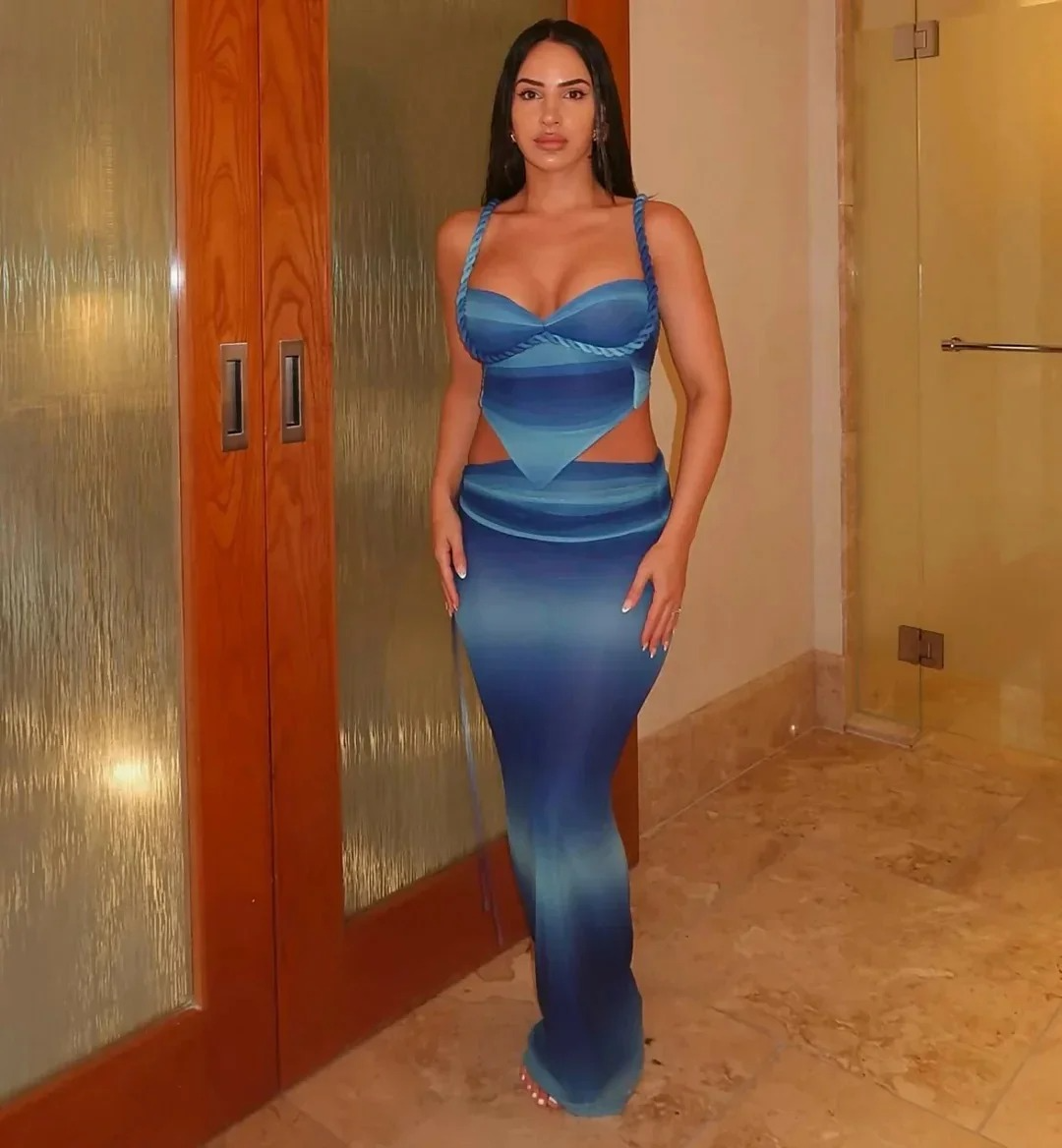 2 PIECE SEE-THROUGH MESH SET