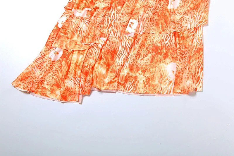 HALTER LONG RUFFLE SKIRT SET