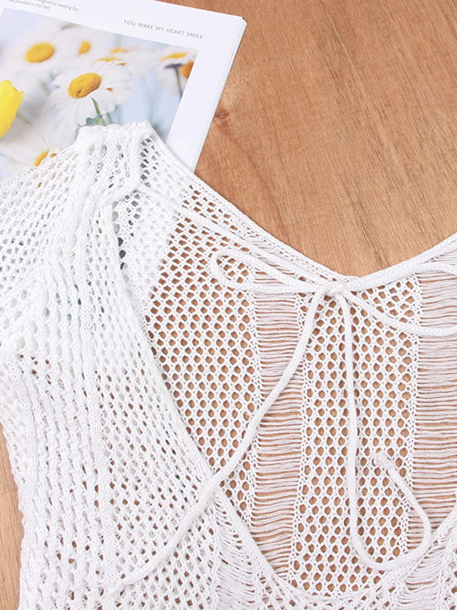 MESH CROCHET COVER-UP