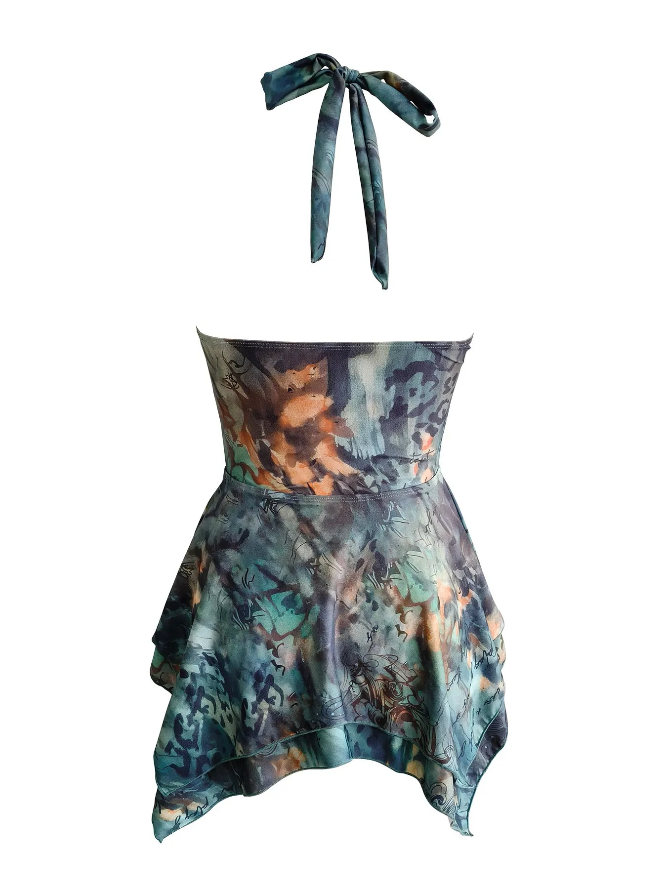 HOLLOW HALTER RESORT WEAR