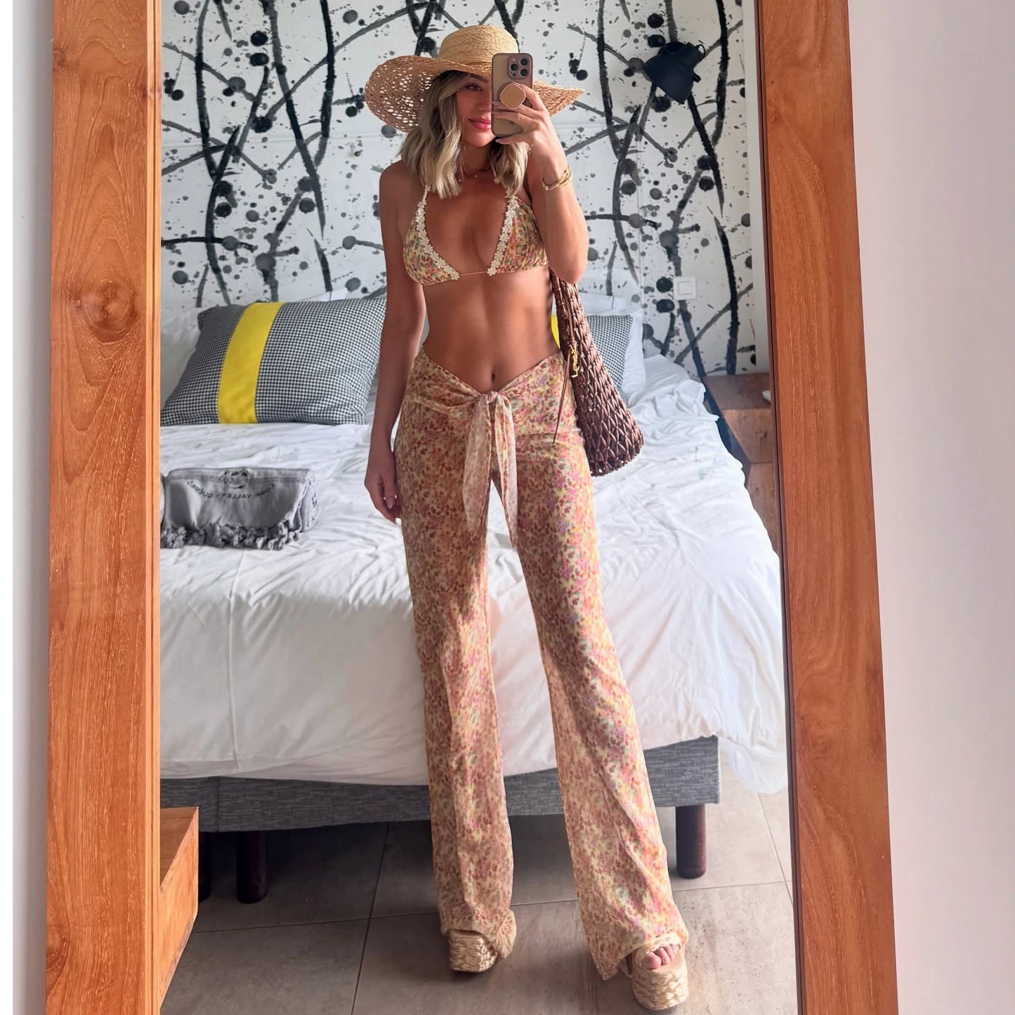 BIKINI + COVERUP PANT RESORT WEAR