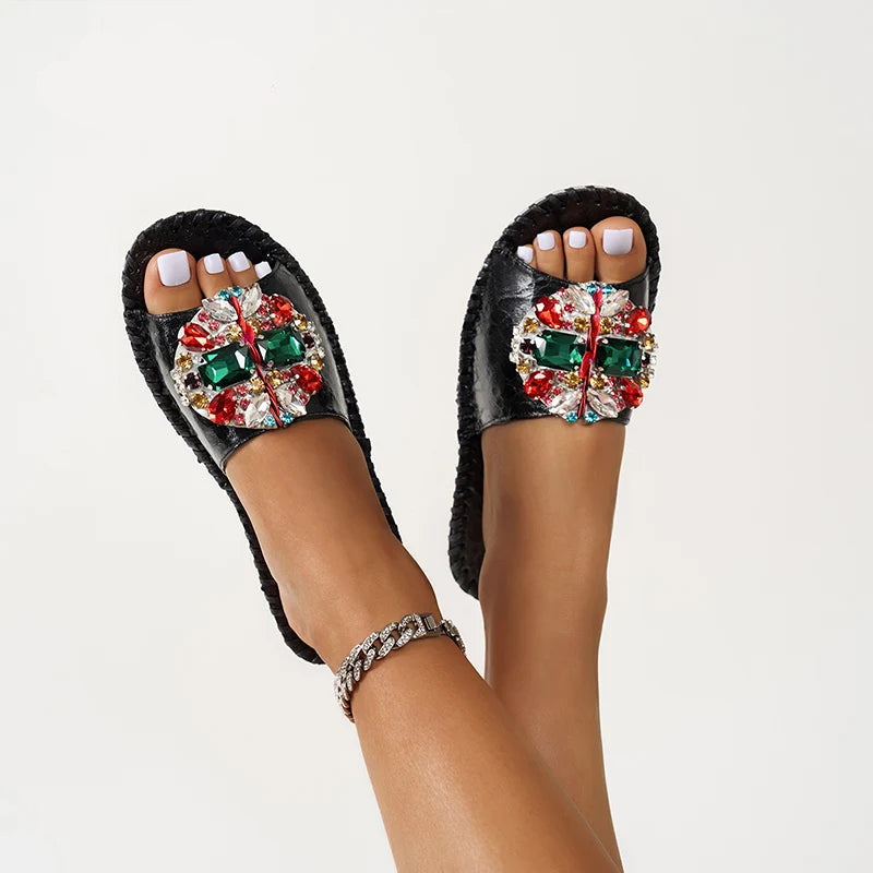 CRYSTAL GEM LUX SANDALS