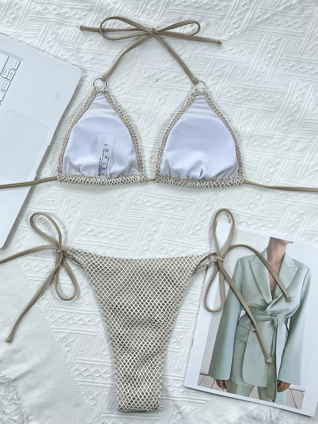 SOLID MESH BIKINI