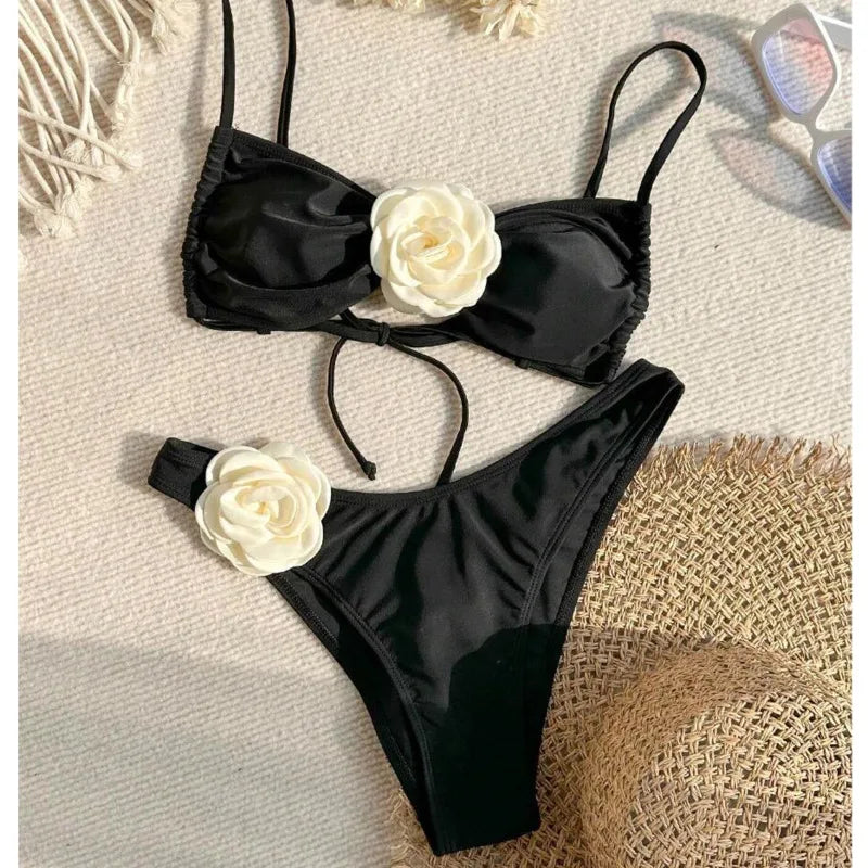 3D FLORAL BIKINI