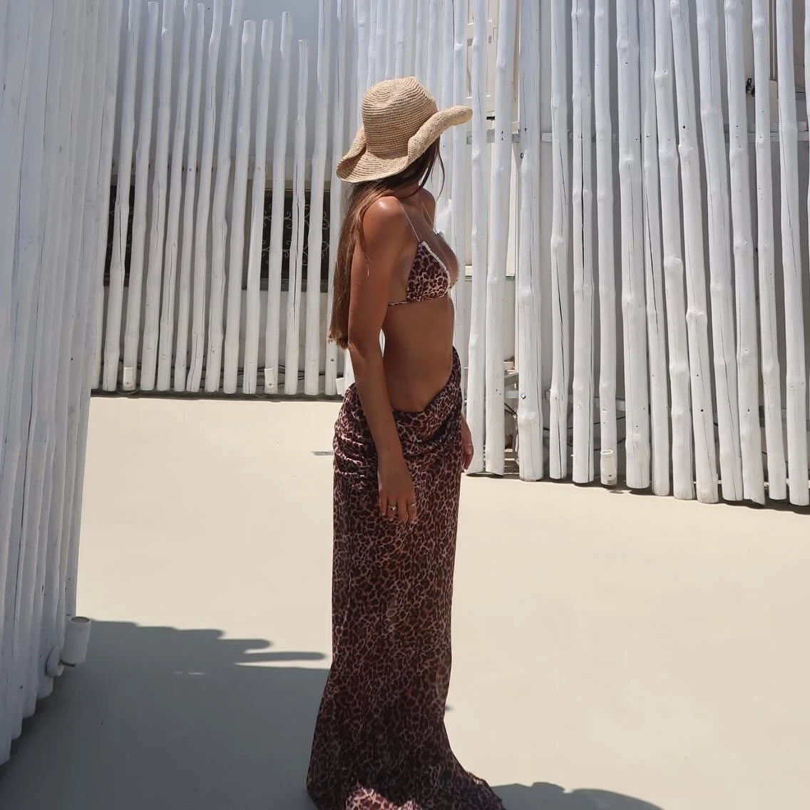 3 PIECE TRIANGLE BIKINI SKIRT SET
