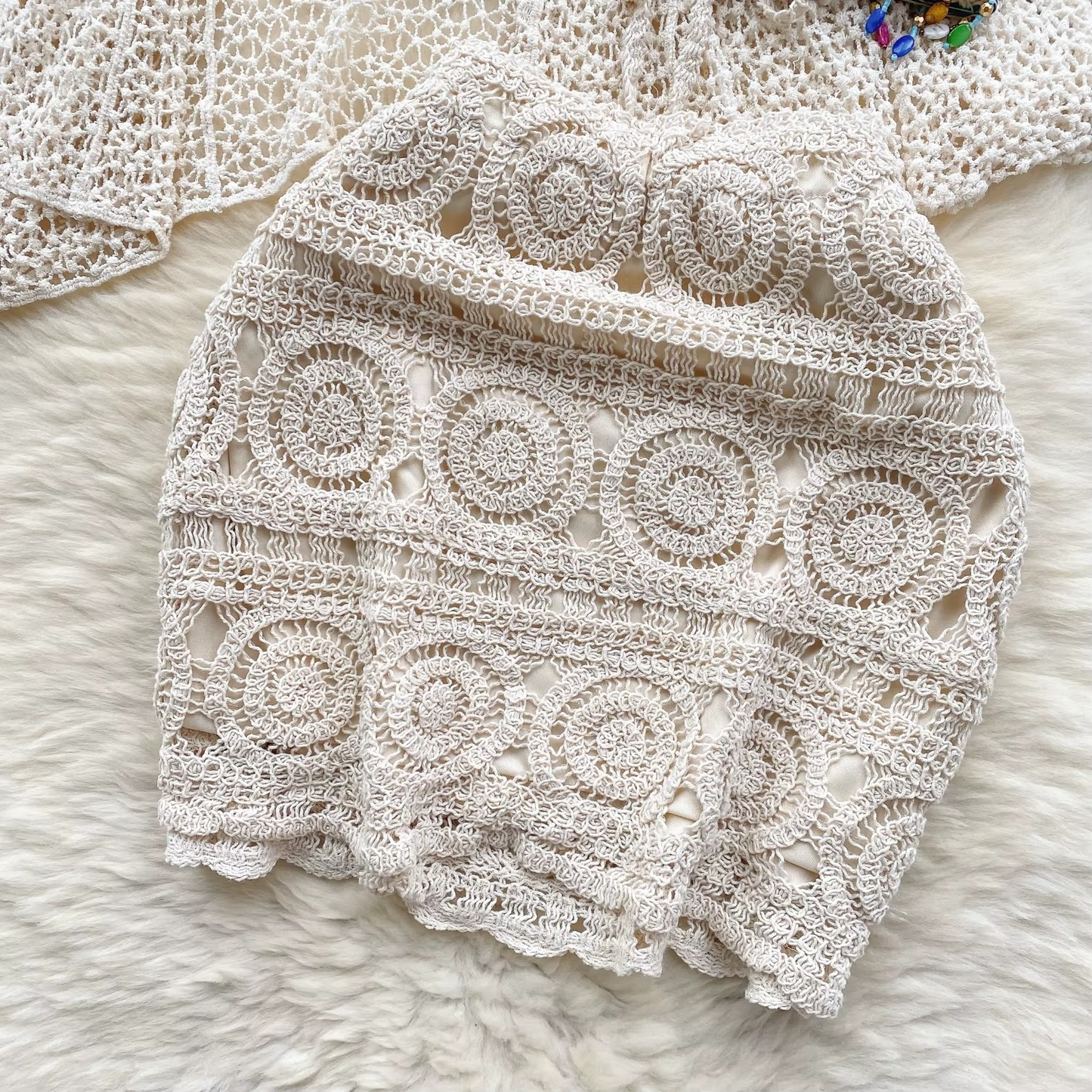 CAMI WITH CARDIGAN & SKIRT