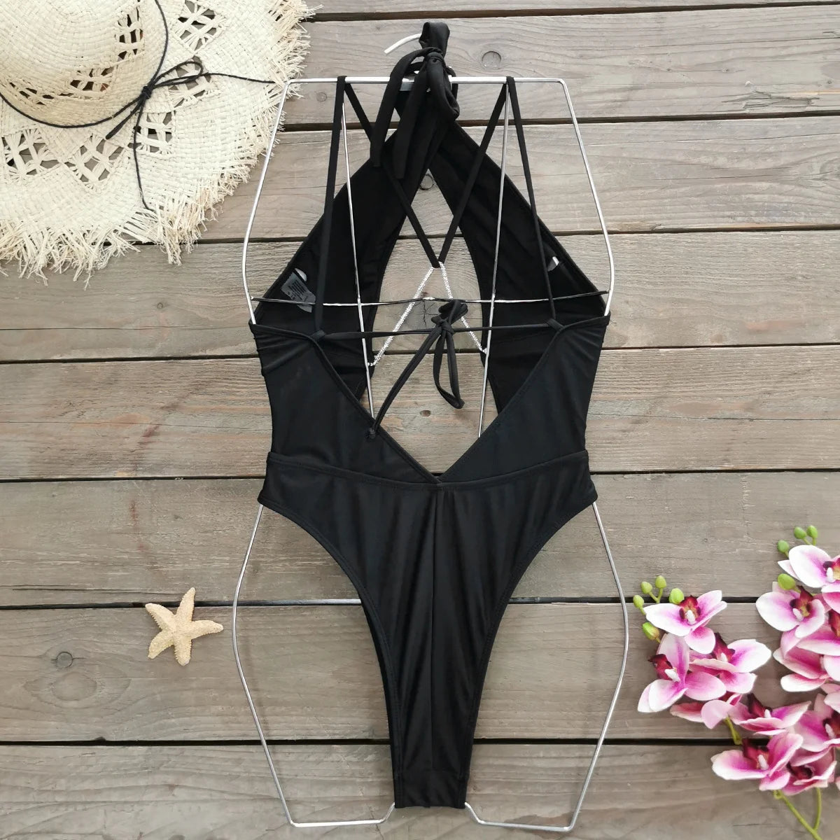 HOLLOW OUT ONE PICE BIKINI