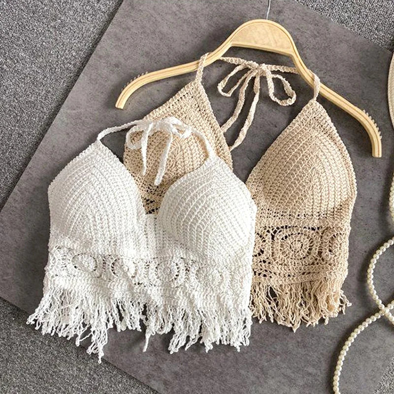 BOHO HALTER CROP TOP