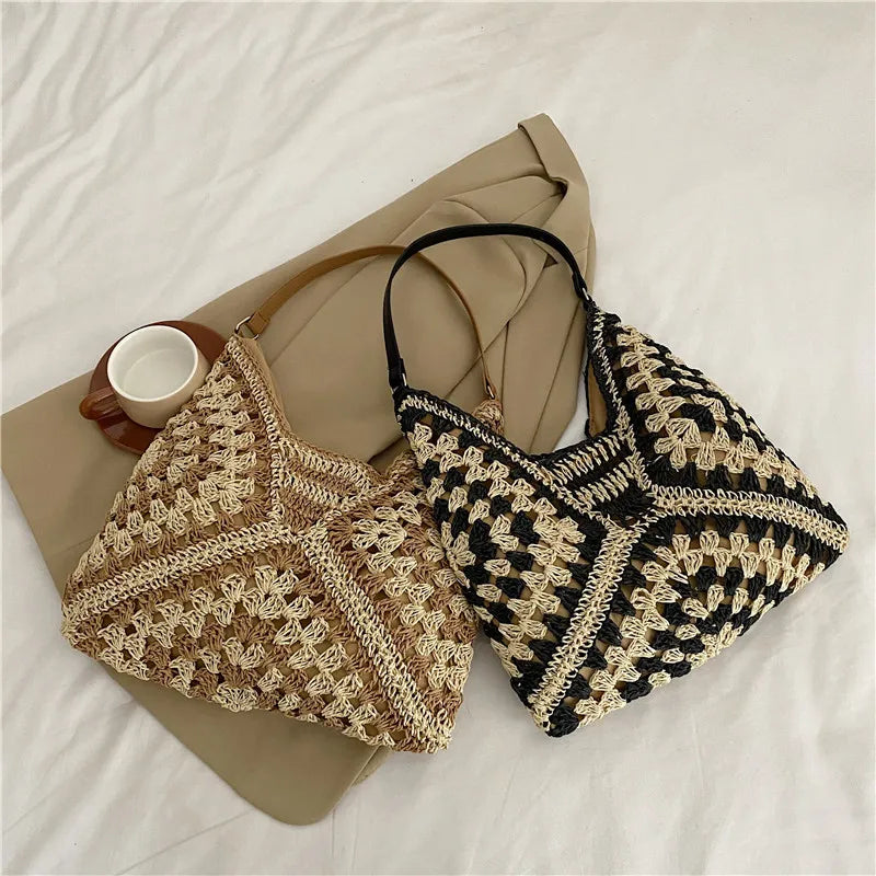 WOVEN SHOULDER BAG