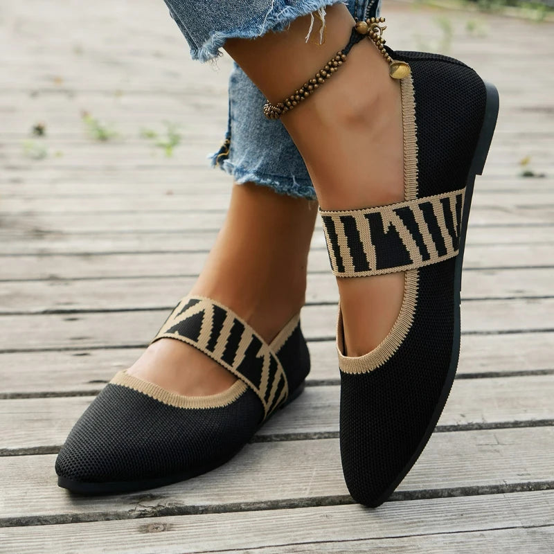 BALLET FLAT MESH SHOE