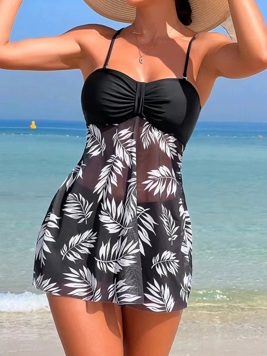 2-PIECE TROPICAL DRESS