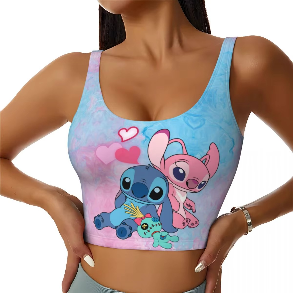STITCH -THEMED CROP TANK