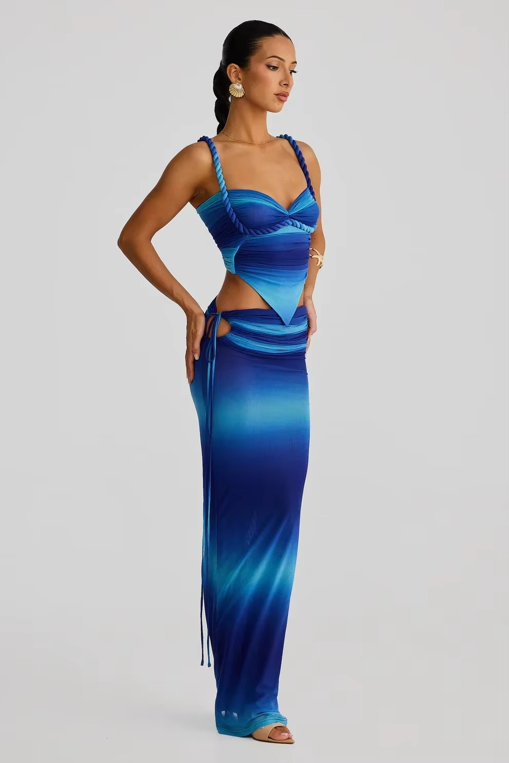 2 PIECE SEE-THROUGH MESH SET