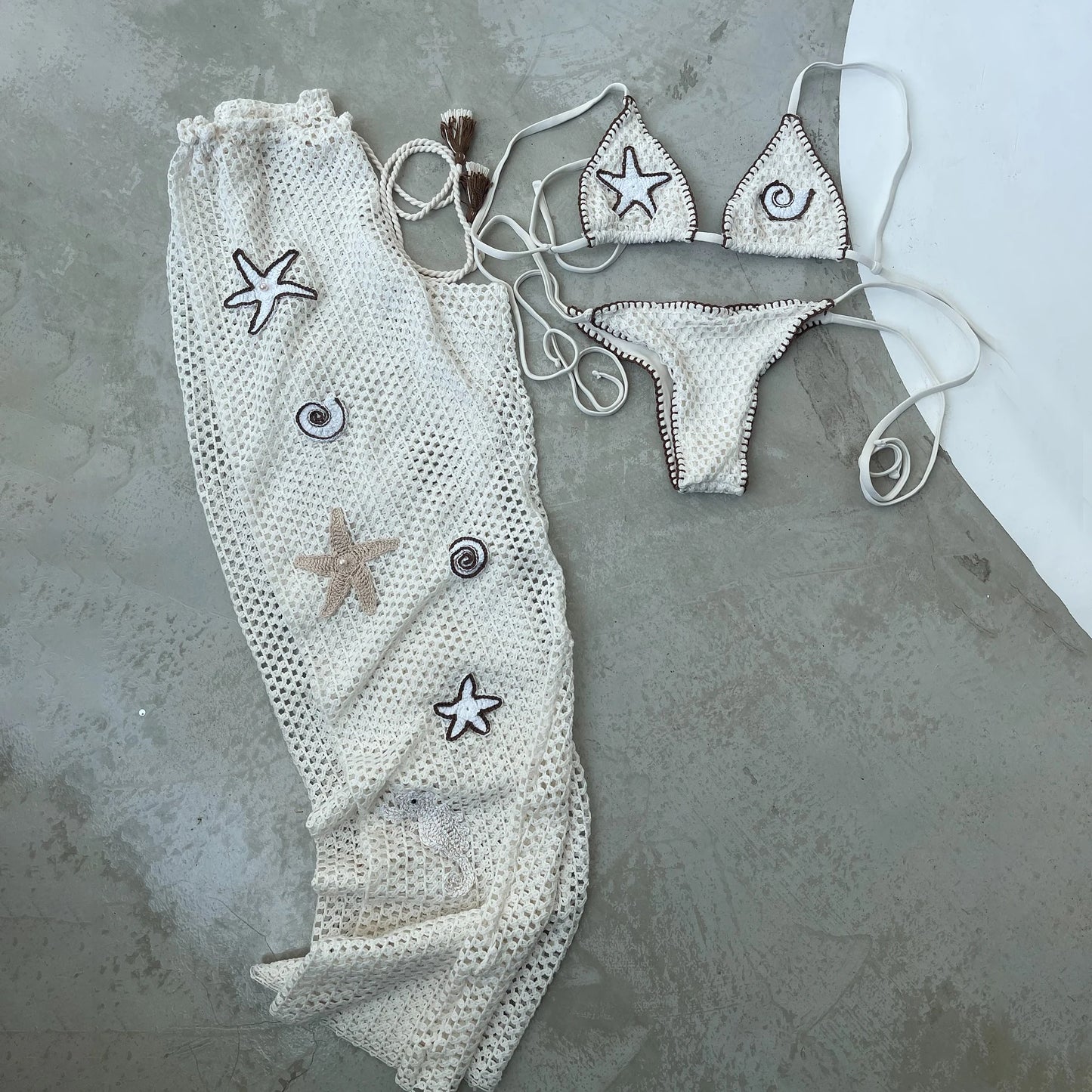 BANDEAU TOP MESH PANT SET
