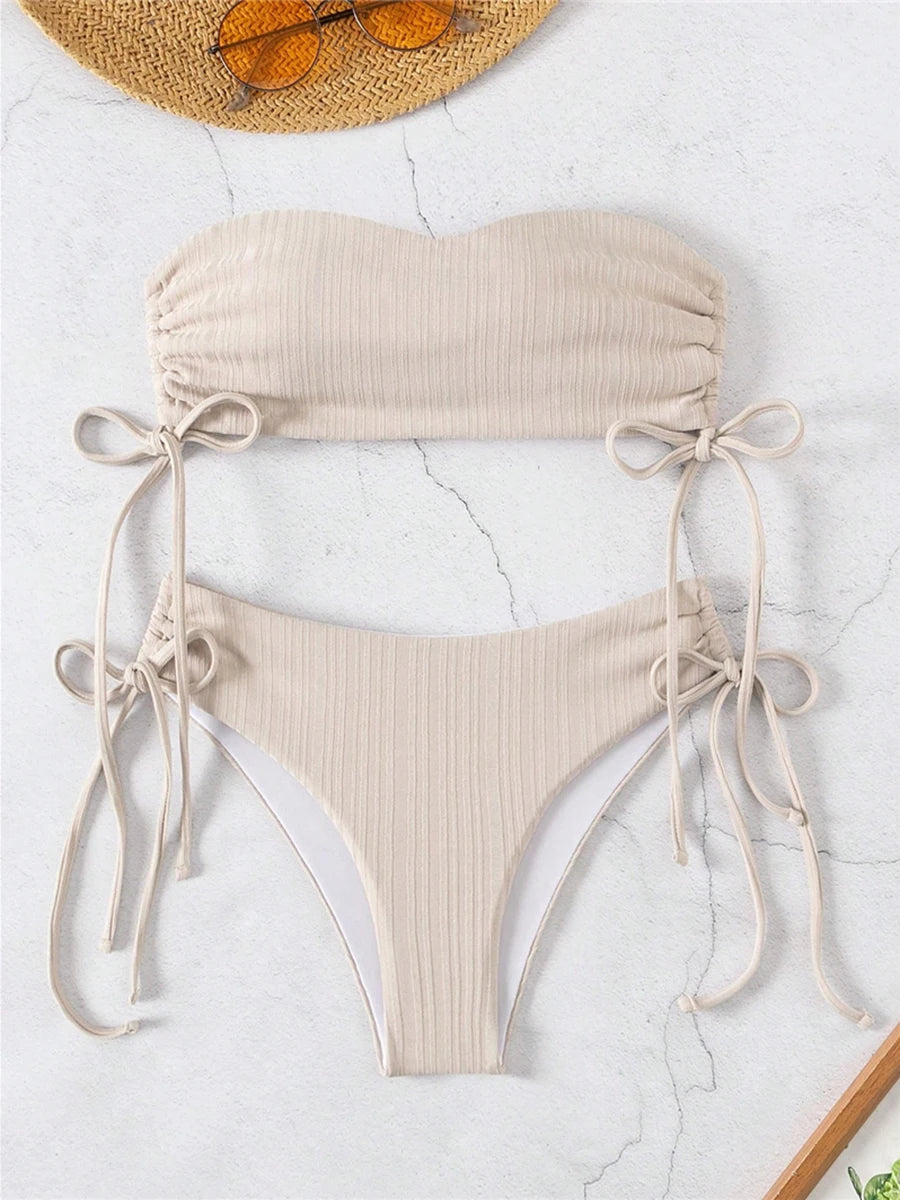 BANDEAU SIDE TIE BIKINI