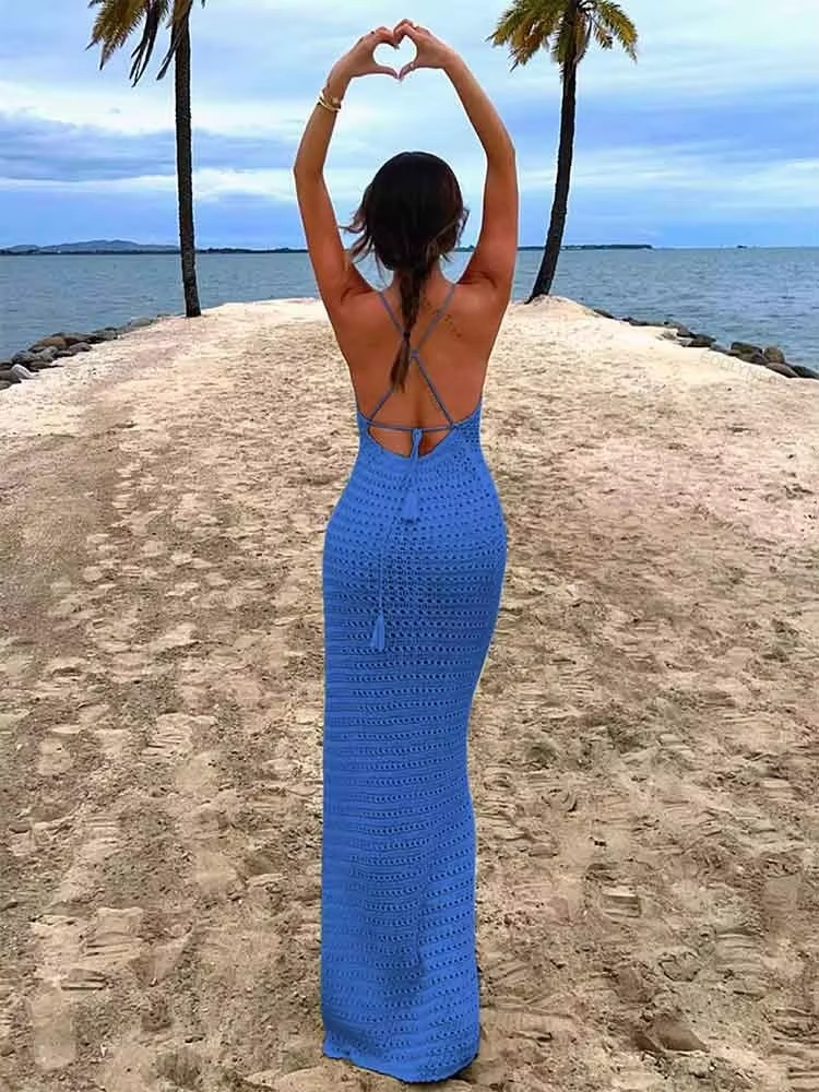 SPAGHETTI STARP DRESS