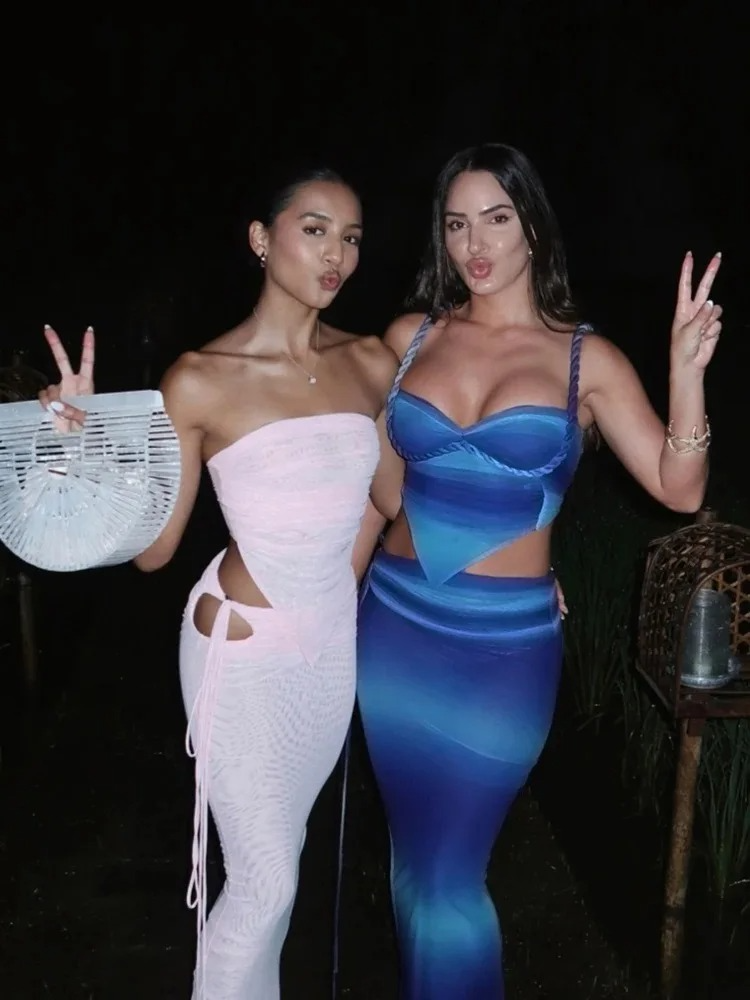 2 PIECE SEE-THROUGH MESH SET
