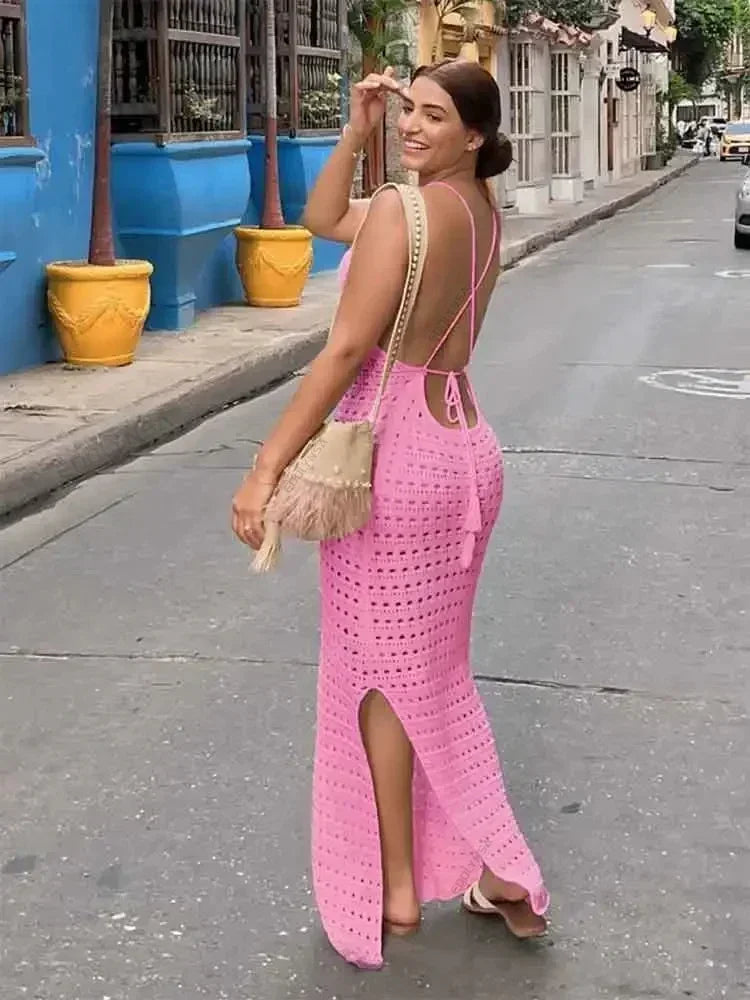 SPAGHETTI STARP DRESS