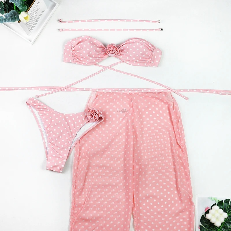BIKINI + COVERUP PANT RESORT WEAR