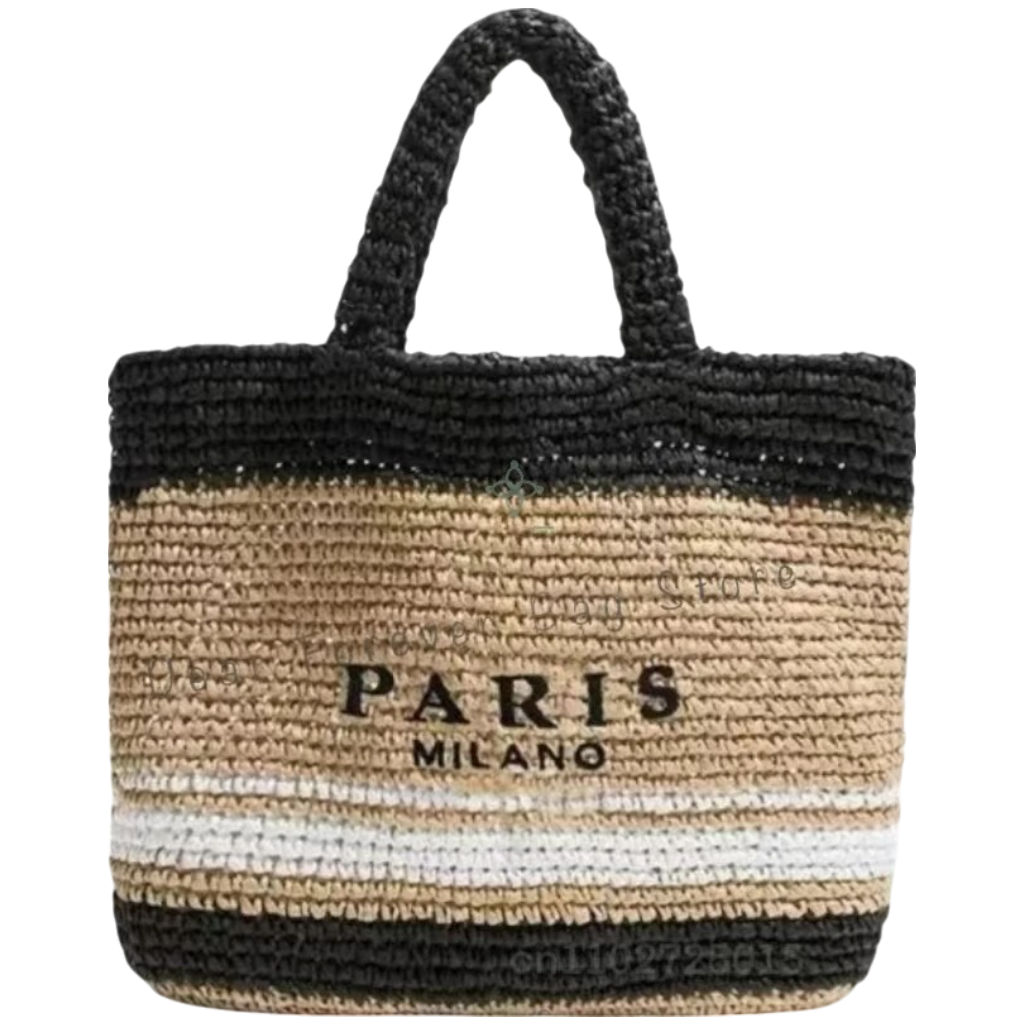 WIDE STRAW CARRY BAG