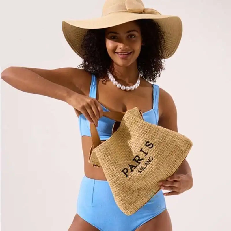 BOLD STRAW BAG