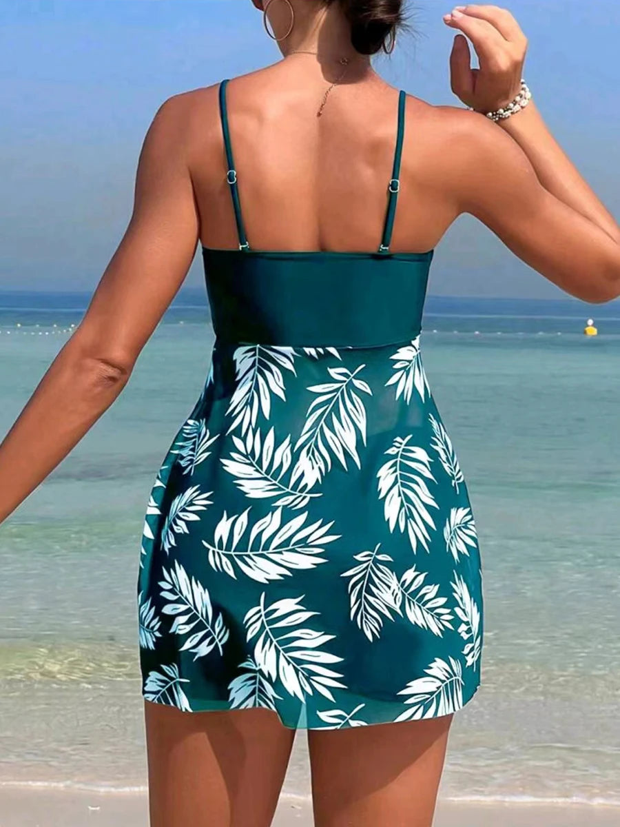 2-PIECE TROPICAL DRESS