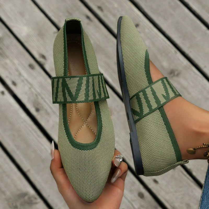 BALLET FLAT MESH SHOE