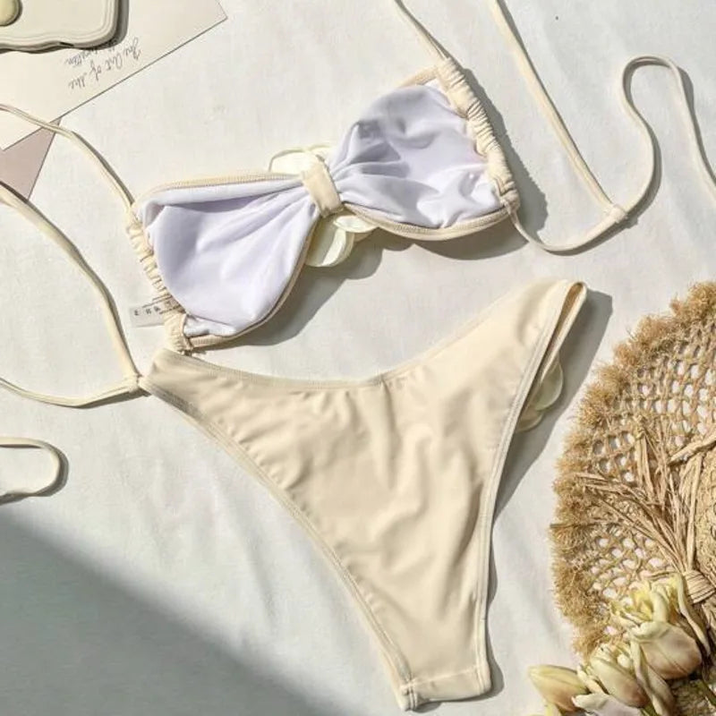 3D FLORAL BIKINI