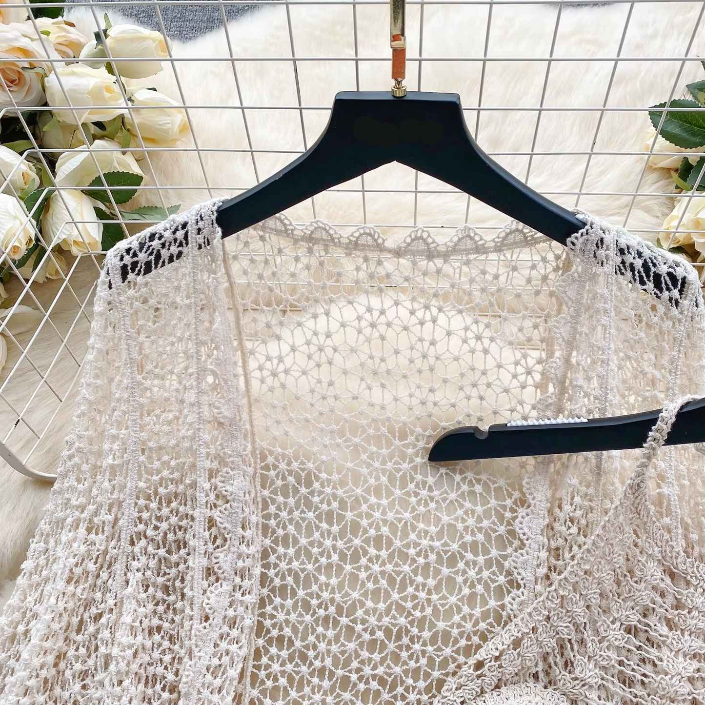 CAMI WITH CARDIGAN & SKIRT
