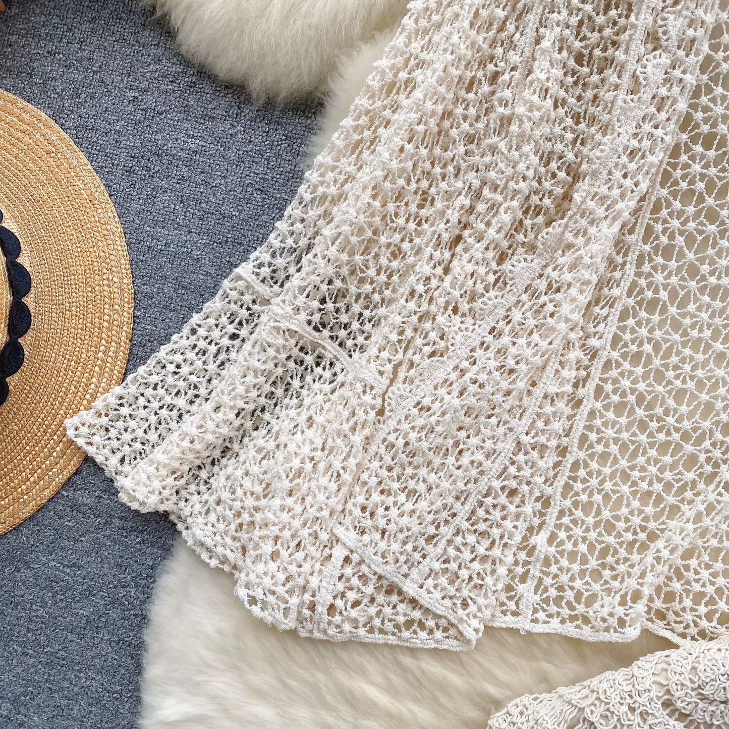CAMI WITH CARDIGAN & SKIRT
