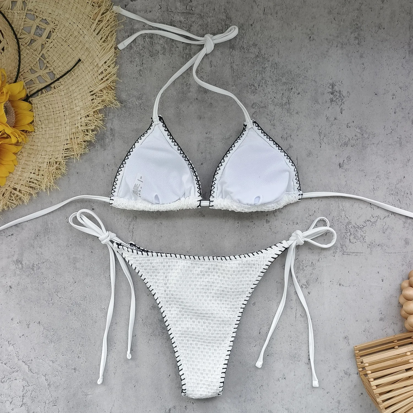 BANDEAU TOP MESH PANT SET