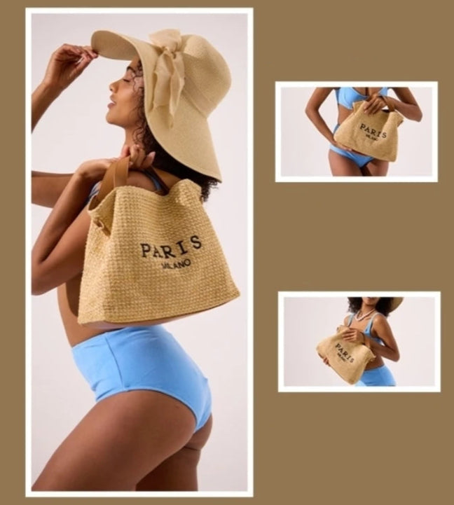 BOLD STRAW BAG