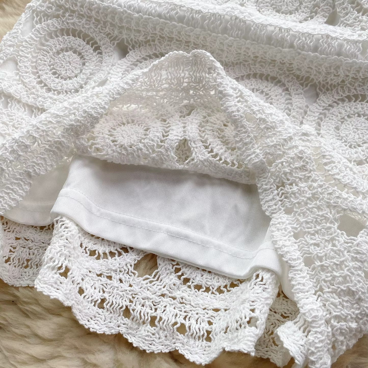 CAMI WITH CARDIGAN & SKIRT