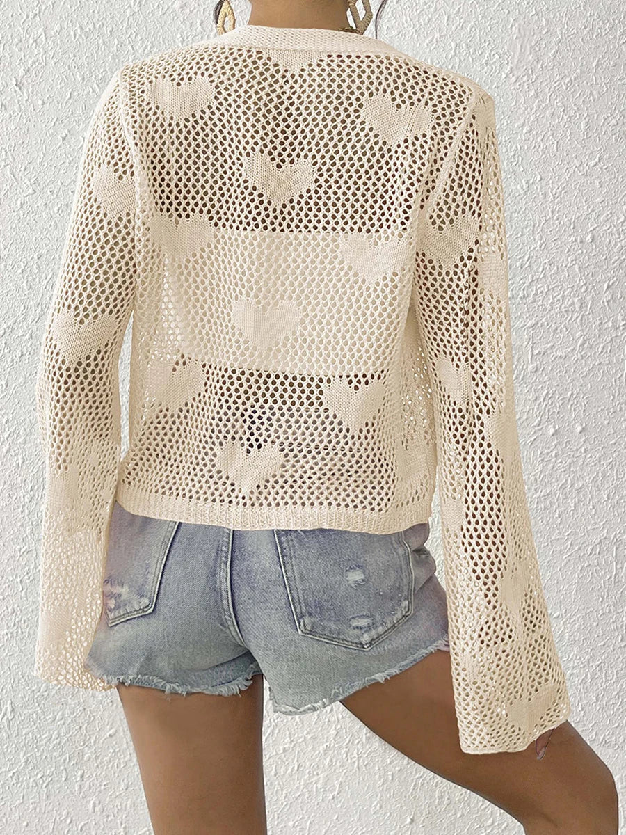 LACE TIE-UP COVER-UP