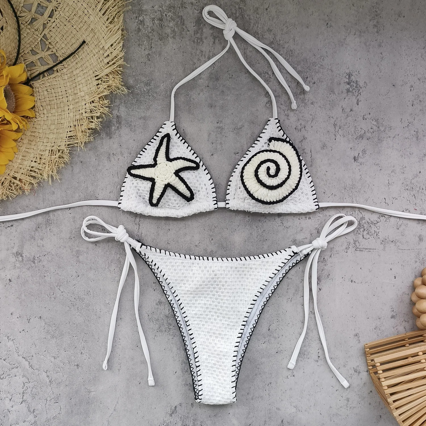 BANDEAU TOP MESH PANT SET