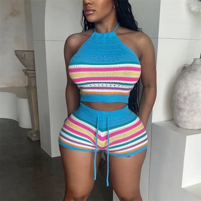 STRIPED TOP WITH SHORT
