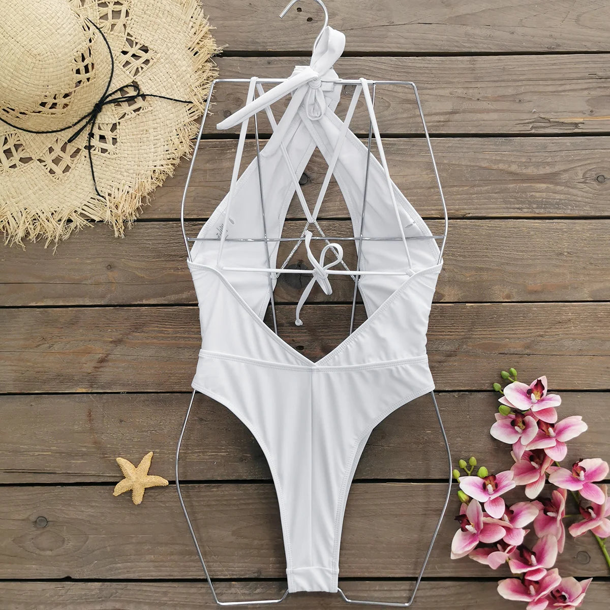 HOLLOW OUT ONE PICE BIKINI