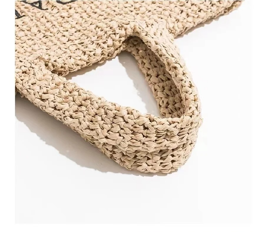 WIDE STRAW CARRY BAG