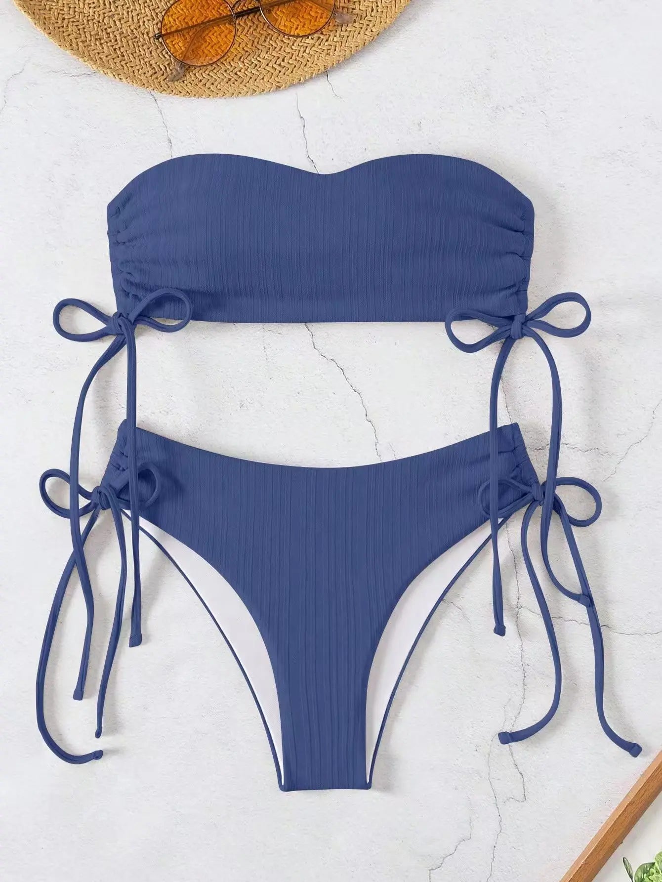 BANDEAU SIDE TIE BIKINI