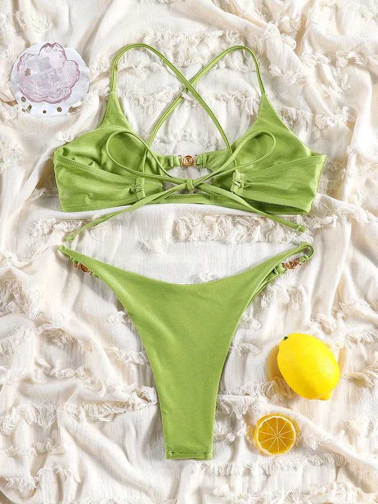 HIGH CUT STRAP BIKINI
