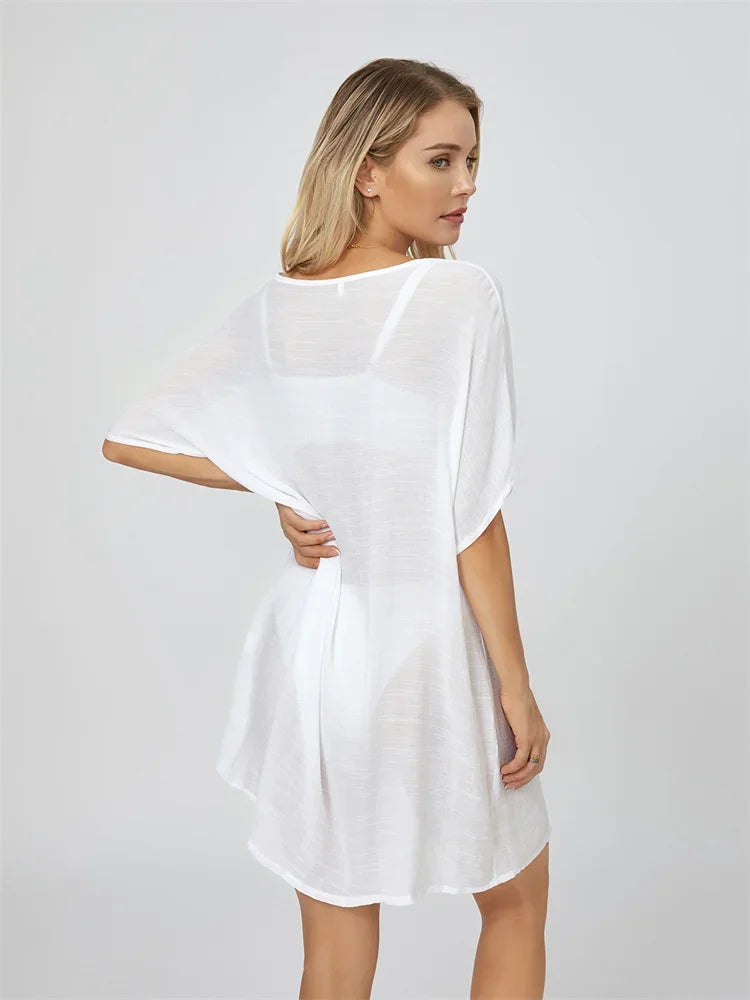 SHIRT DRESS COVER-UP