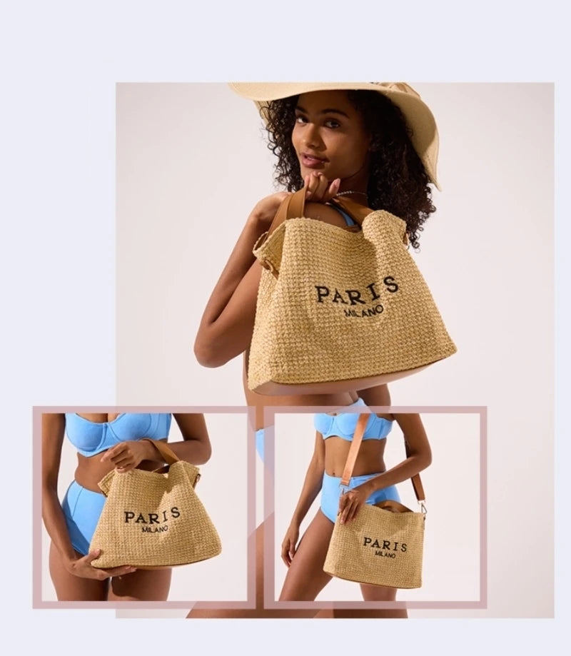BOLD STRAW BAG