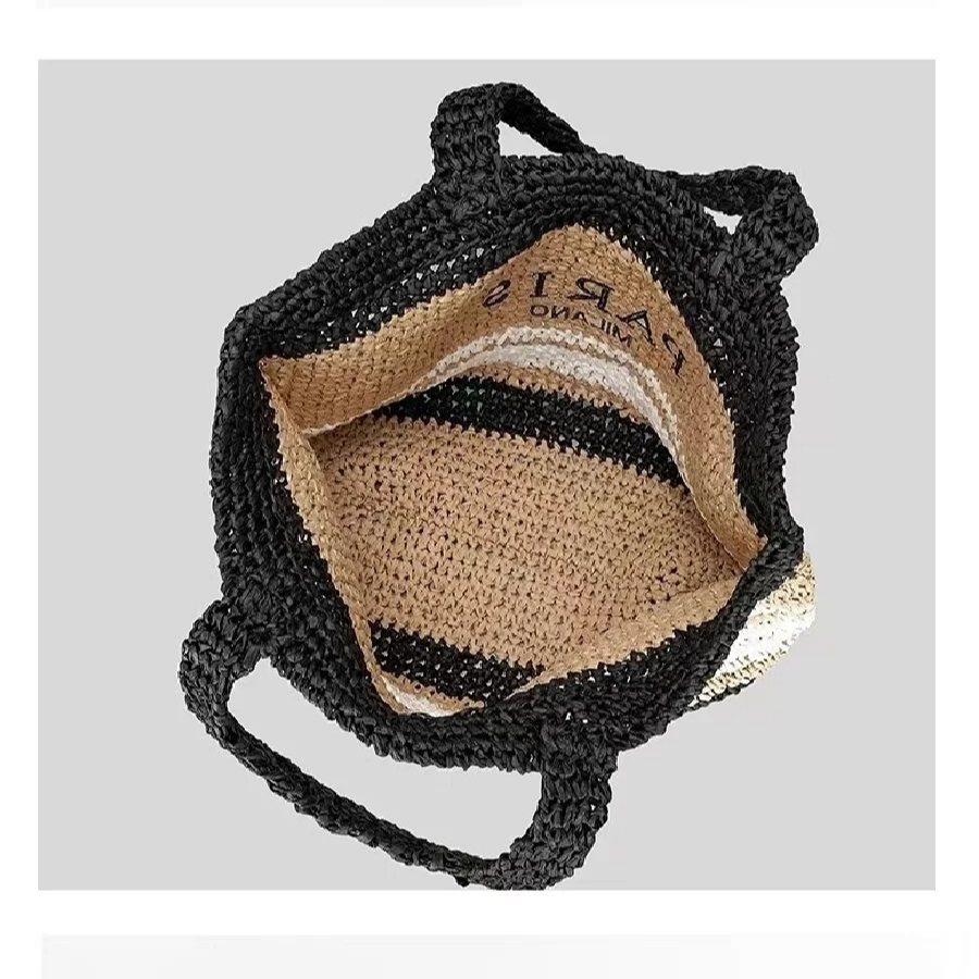 WIDE STRAW CARRY BAG