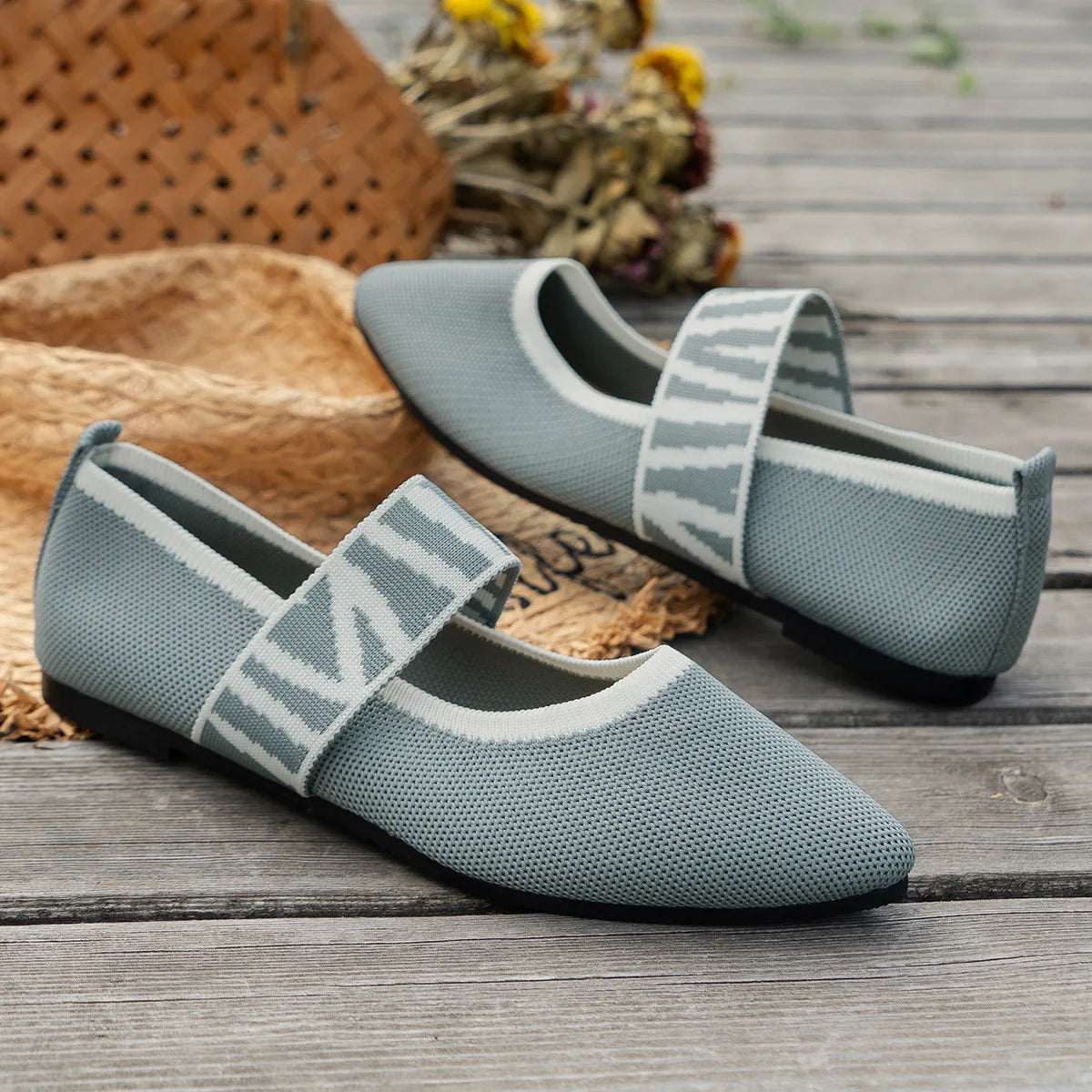BALLET FLAT MESH SHOE
