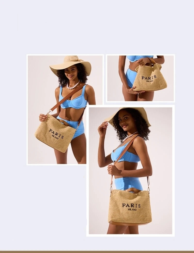 BOLD STRAW BAG